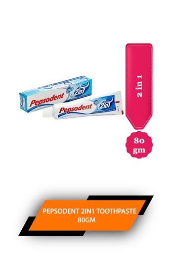 Pepsodent 2in1 Toothpaste 80gm